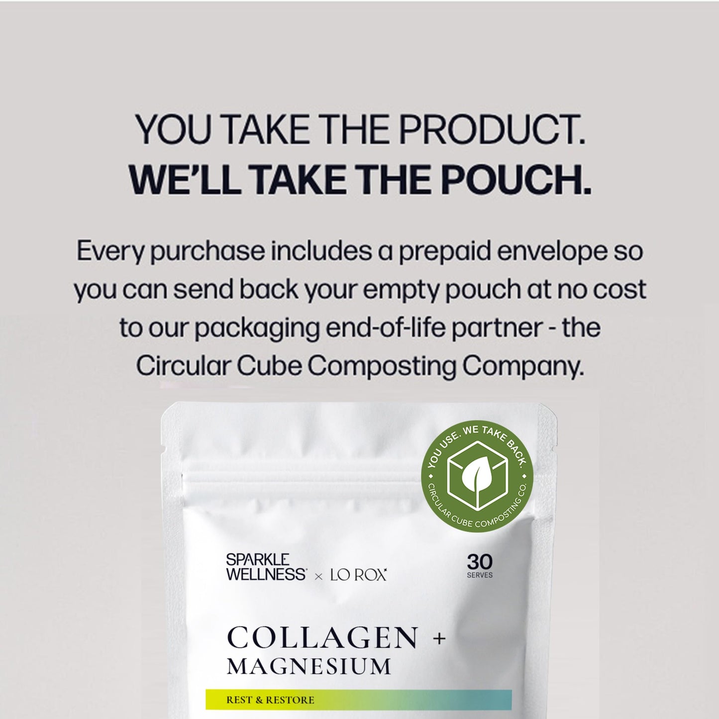 Sparkle Wellness VERISOL Collagen + Magnesium Glycinate Powder 9.8