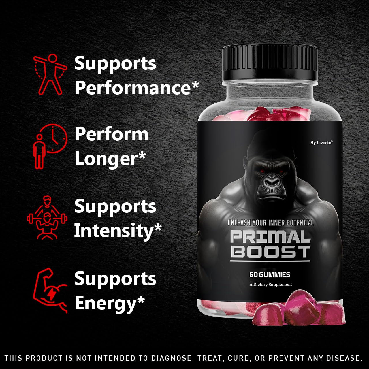 LIVORKA PrimalBoost Gummies Capsule 60 Count