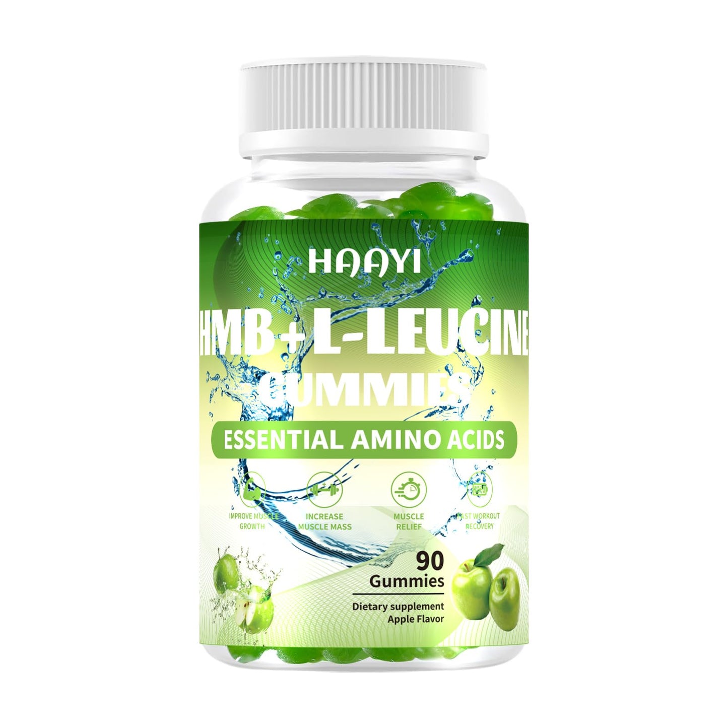 HAAYI HMB and L-Leucine Gummies, 90 Gummies
