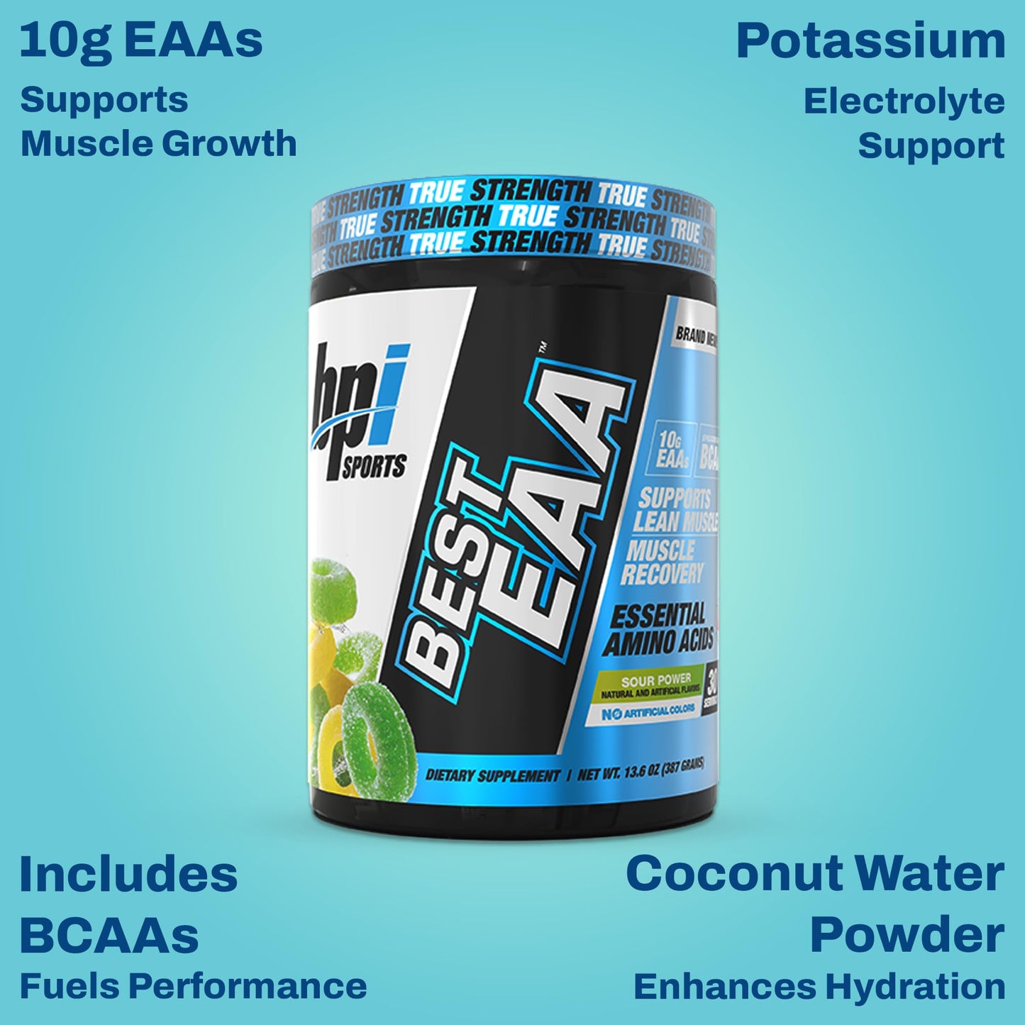 BPI Sports Essential Amino Acids EAA Powder, 13.6 oz