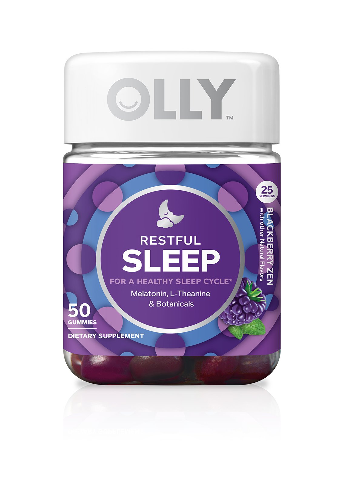OLLY Restful Sleep Gummy Supplement 50 Count