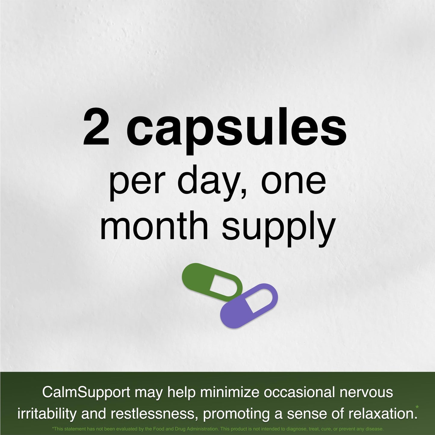 Vitamin Support CalmSupport: Stress & Relaxation Support - Ashwagandha, Passion Flower, Valerian Root, Ginger, GABA, Velvet Bean, Motherwort, Oat Seed, L-Theanine, L-Tryptophan, Folate, C,B1,B6,B12,Zinc - 60 Capsules