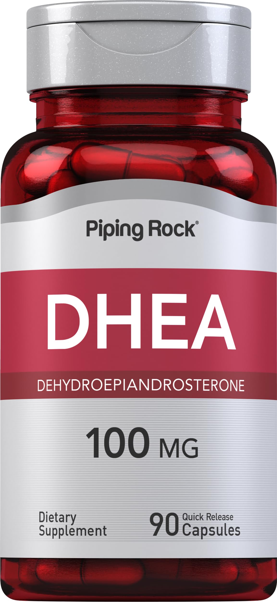 Piping Rock DHEA Supplement 100mg Capsules 90 Count