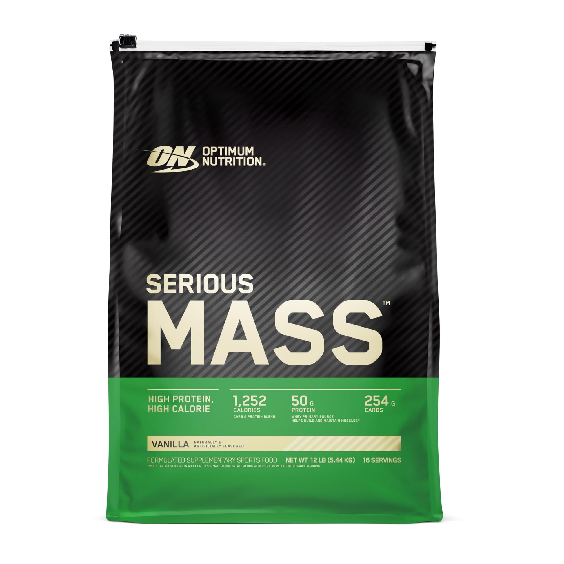 Optimum Nutrition Serious Mass Gainer Protein Powder Vanilla 1.81 lb