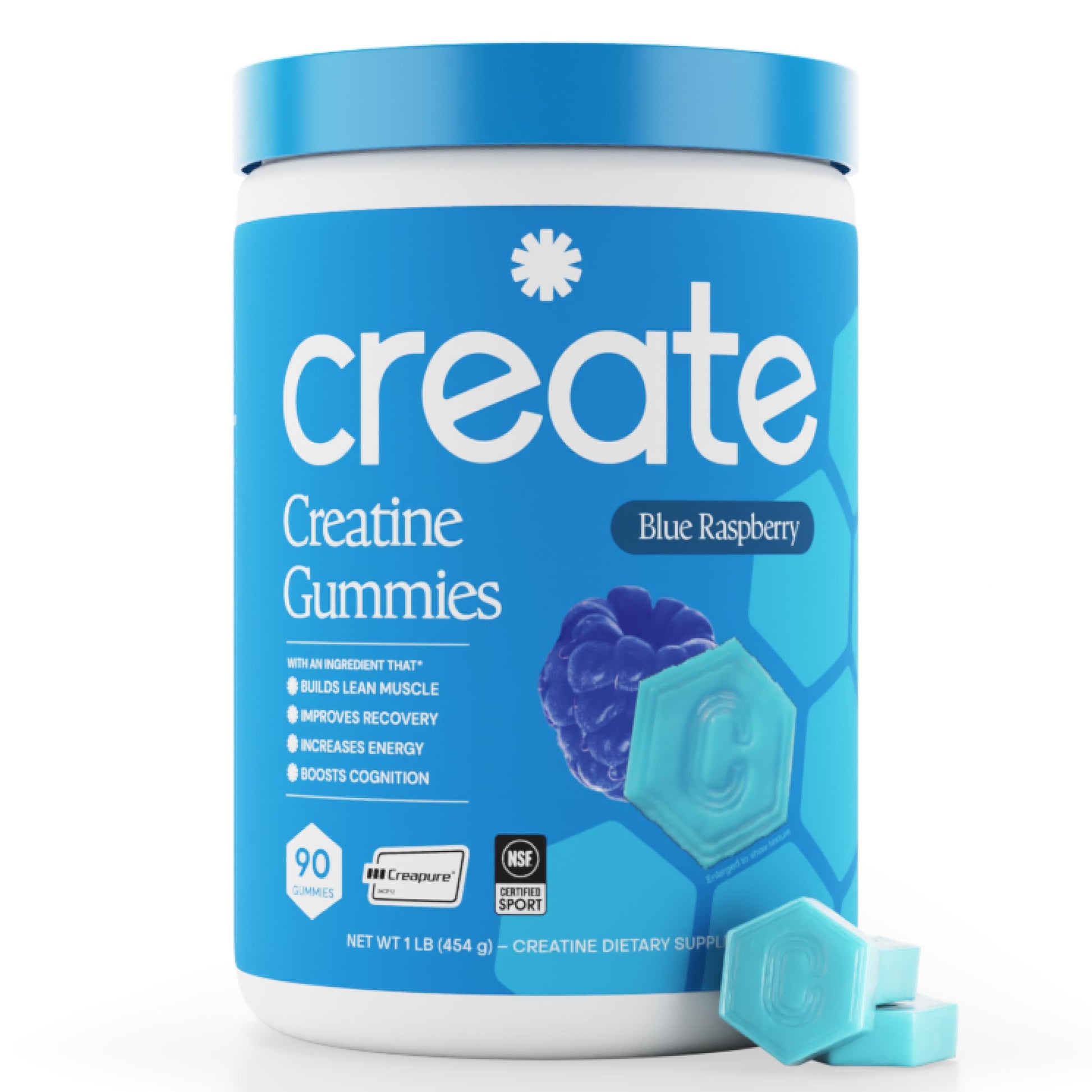 Create Creatine Monohydrate Gummies, 90 Count