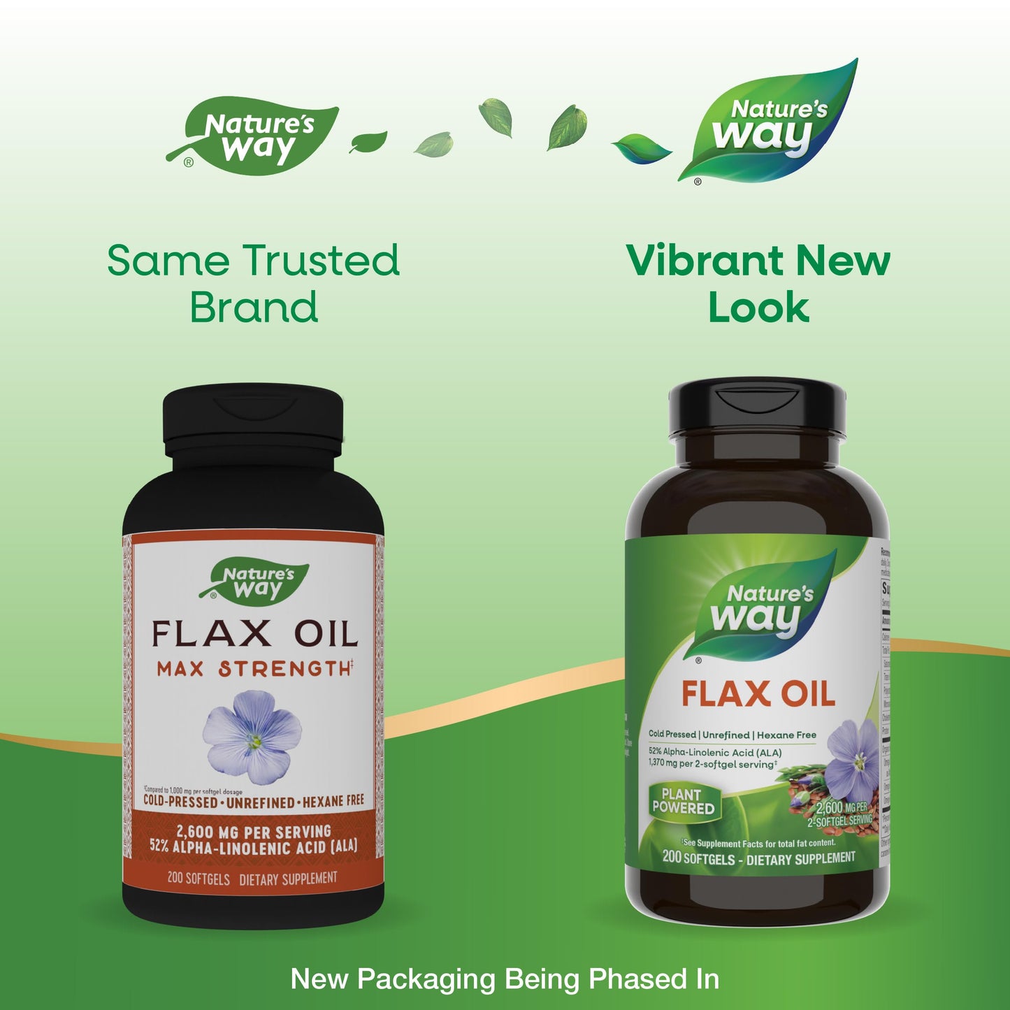 Nature's Way Premium Flax Oil Softgels 200 Count