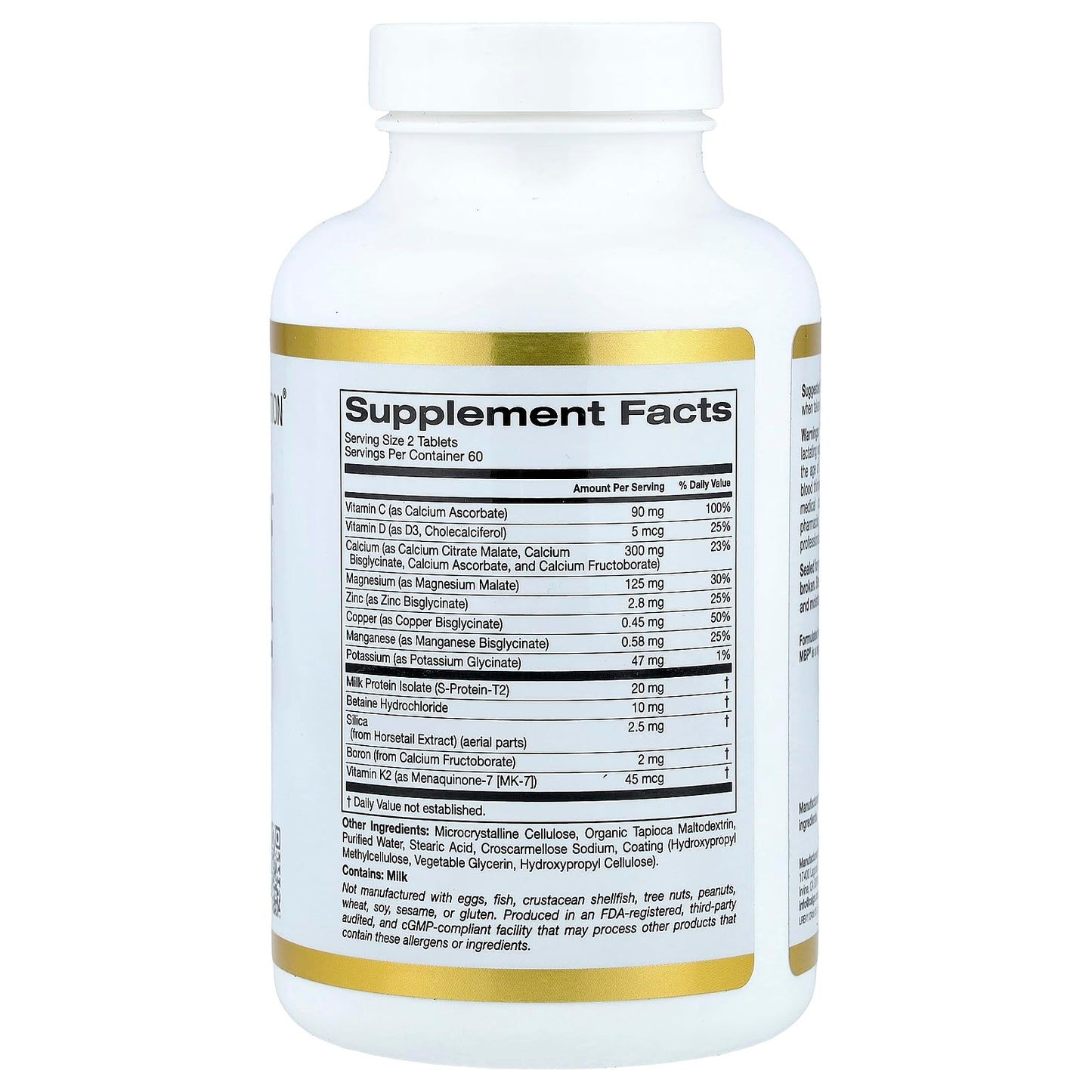 California Gold Nutrition Bone Boost Supplement Tablet 1