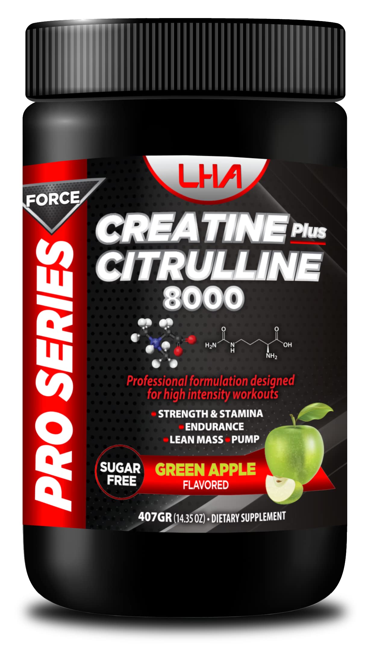 Essential Alternatives Pro Series Force Creatine + Citrulline 8000 Powder 14.3 oz