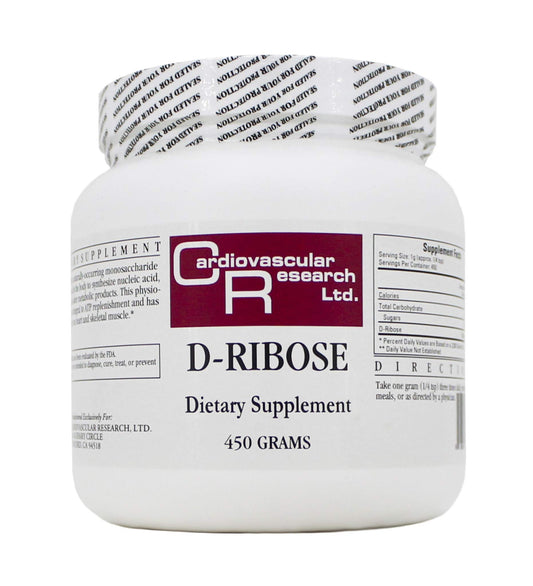Cardiovascular Research D-ribose Powder, 450 Gram