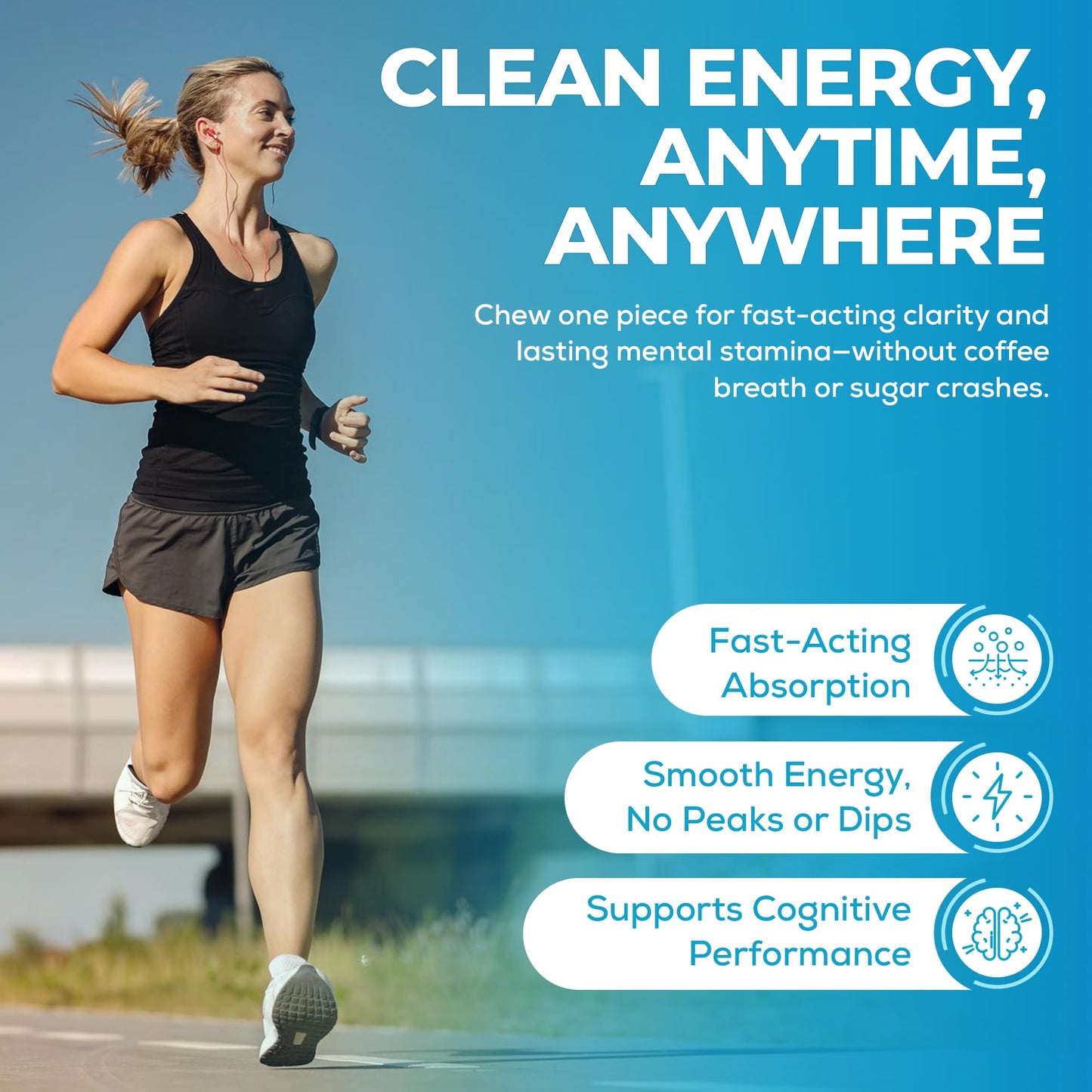 UPLIFE Energy and Focus Gum 20 Chewables