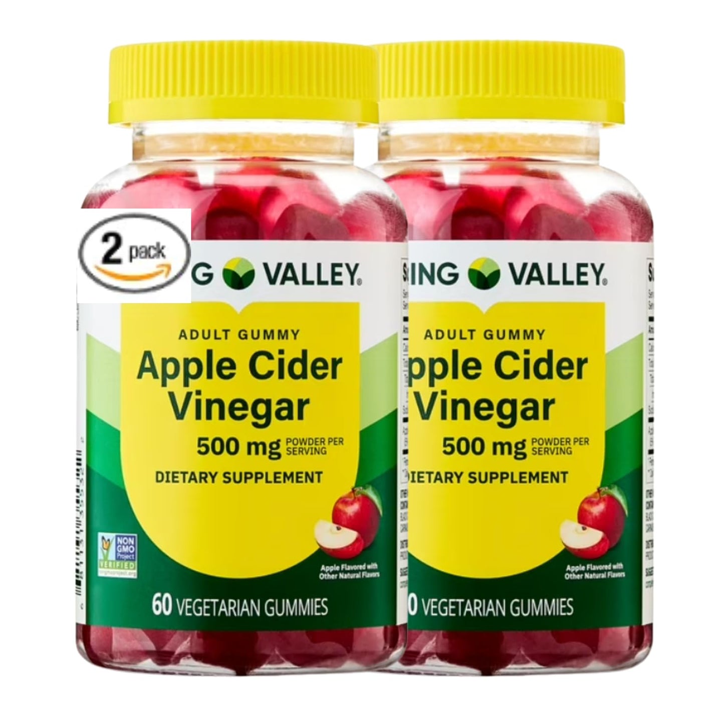 Generic Apple Cider Vinegar Vegetarian Gummies, 500 mg, 30 Count