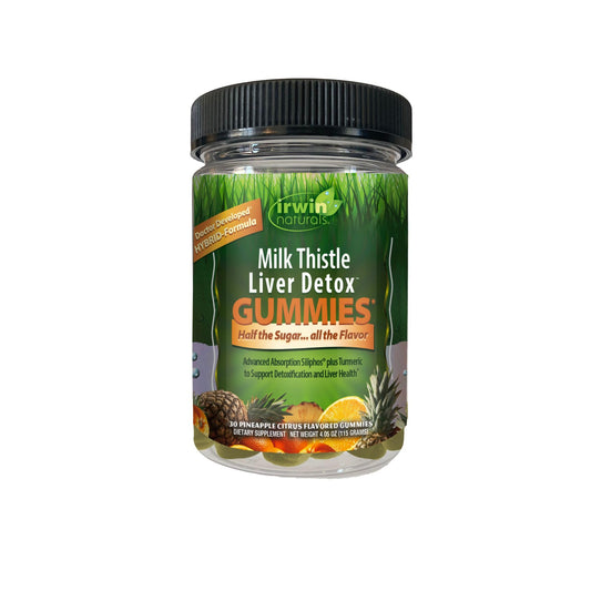 Irwin Naturals Milk Thistle Liver Detox v2 Gummies, 30 Gummies