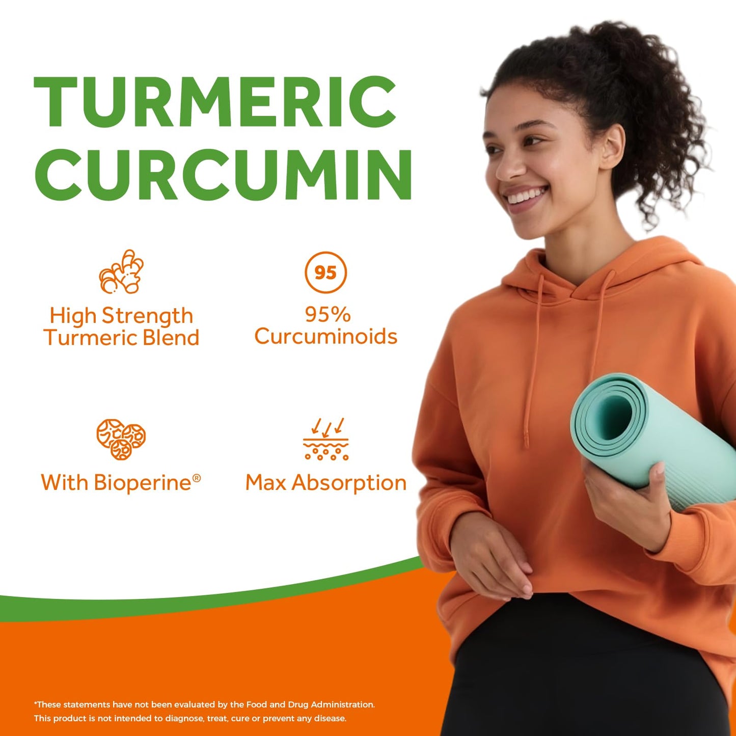 Doctor's Recipes Turmeric Curcumin with BioPerine Black Pepper Capsule, 150 Capsules