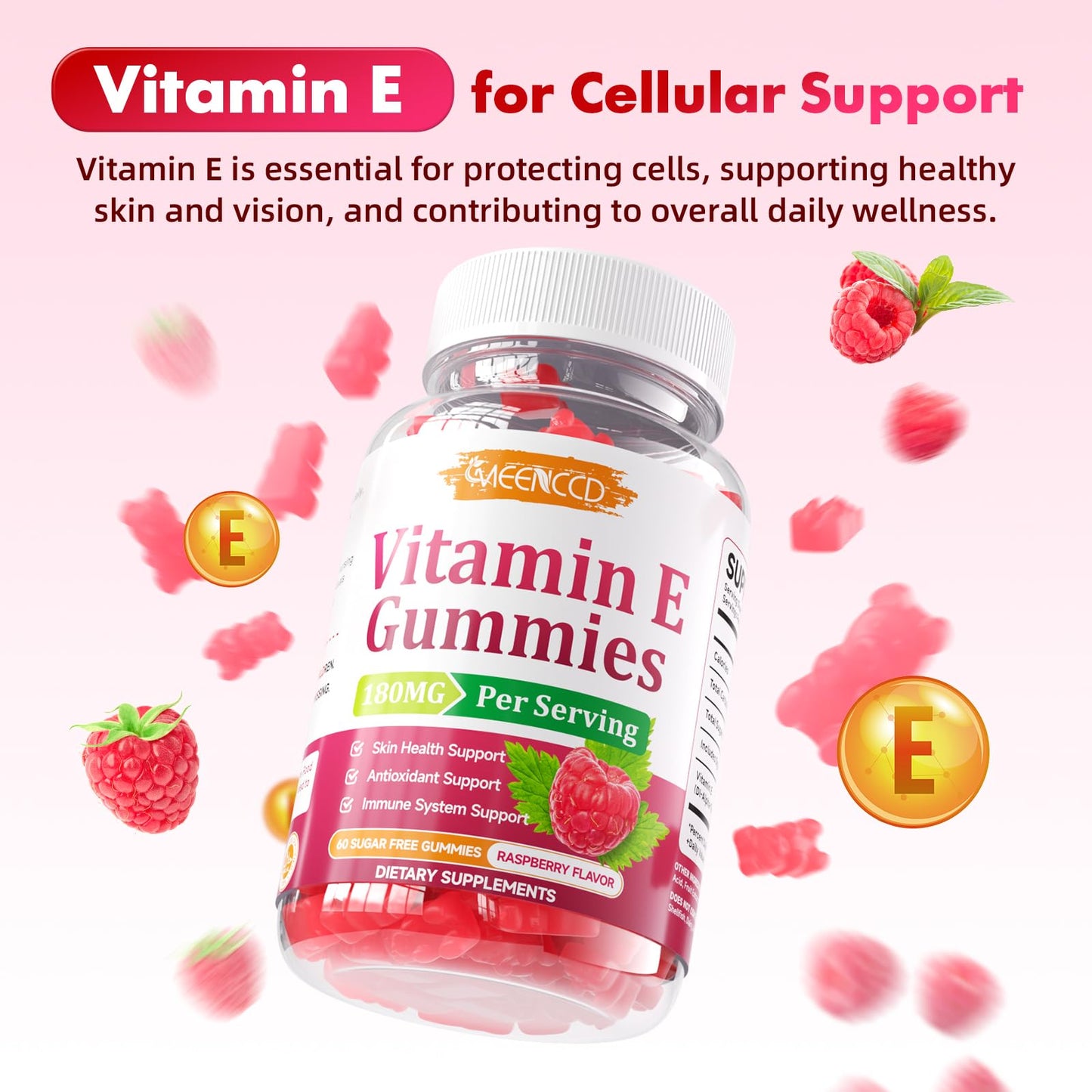 MEENCCD Vitamin E Gummies 60 Count