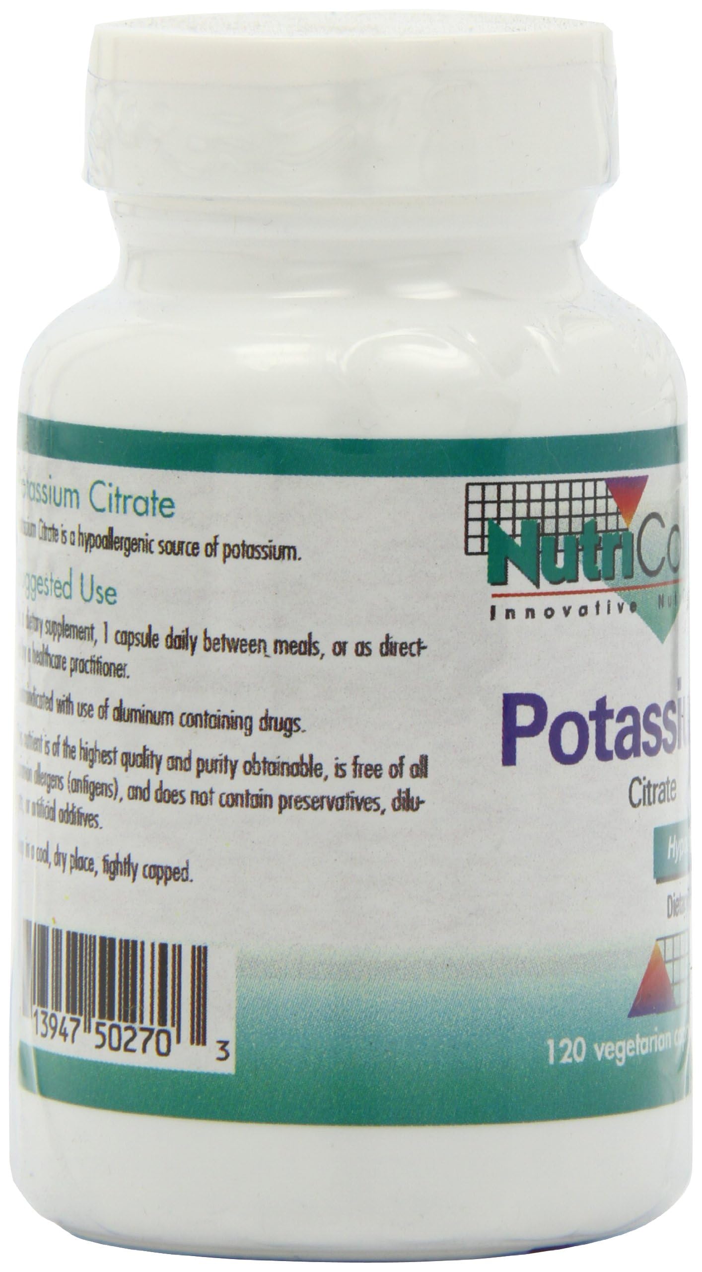 Allergy Research Group Potassium Citrate 99 mg Capsules 120 Count