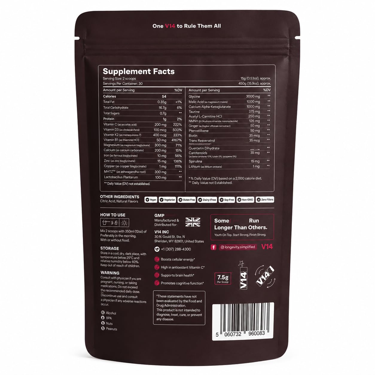 V14 Youth & Earth Reds Powder 15.9 oz