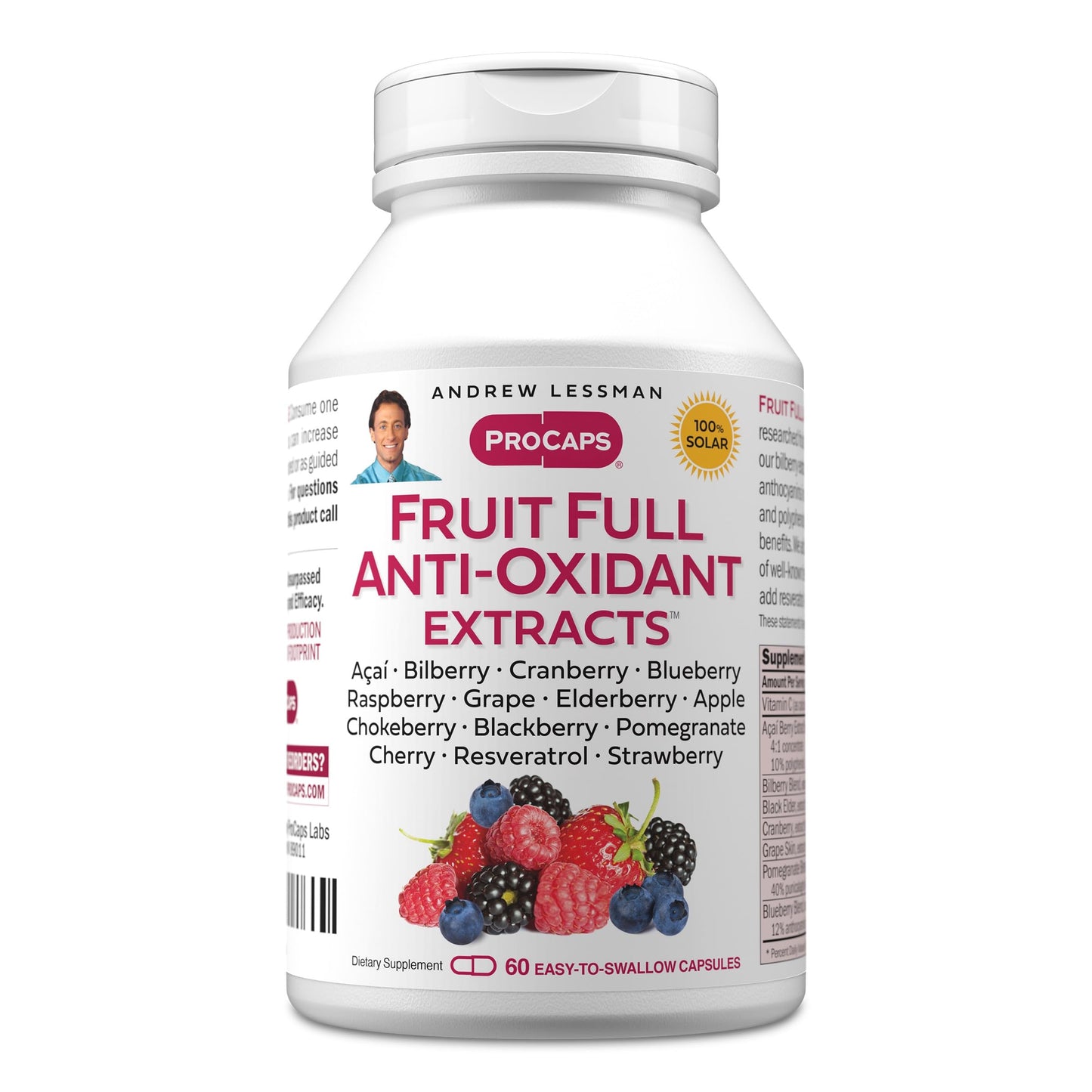 Andrew Lessman Fruit Full Antioxidant Extracts Capsules 60