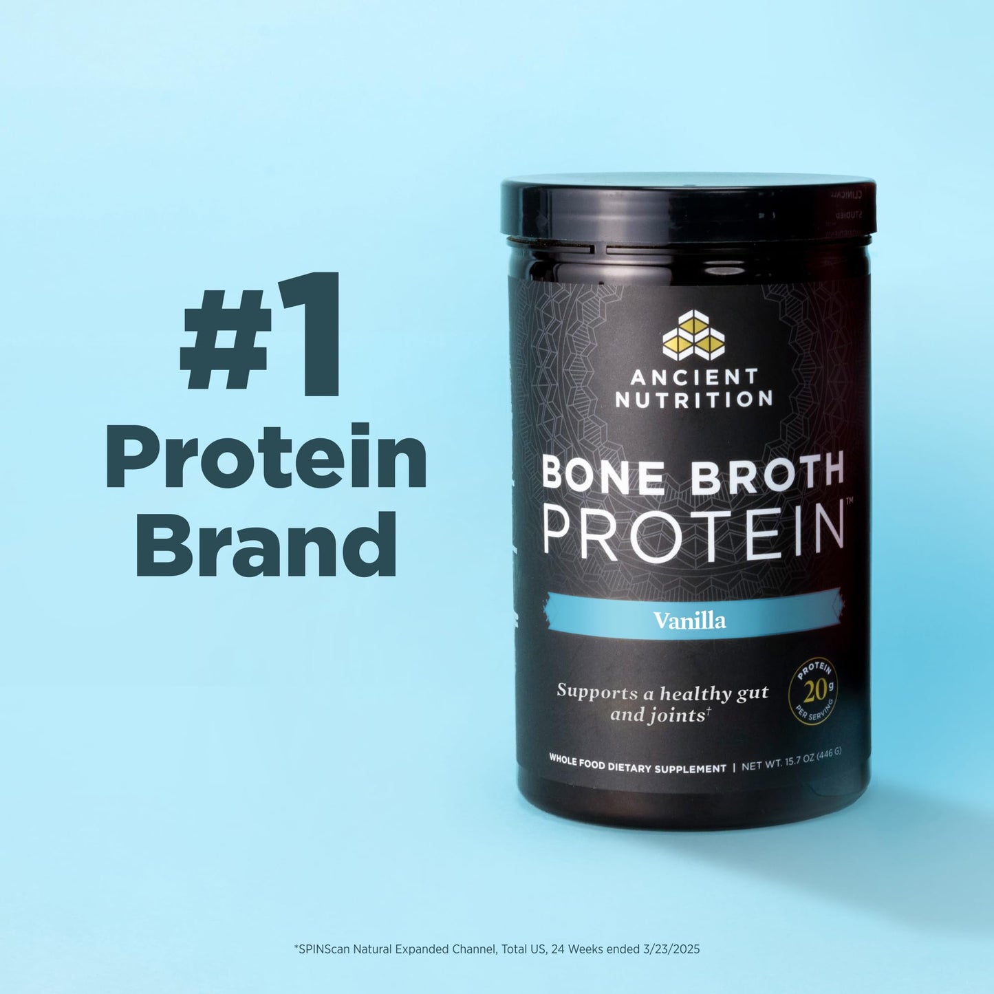 Ancient Nutrition Bone Broth Protein Powder, 40 Servings