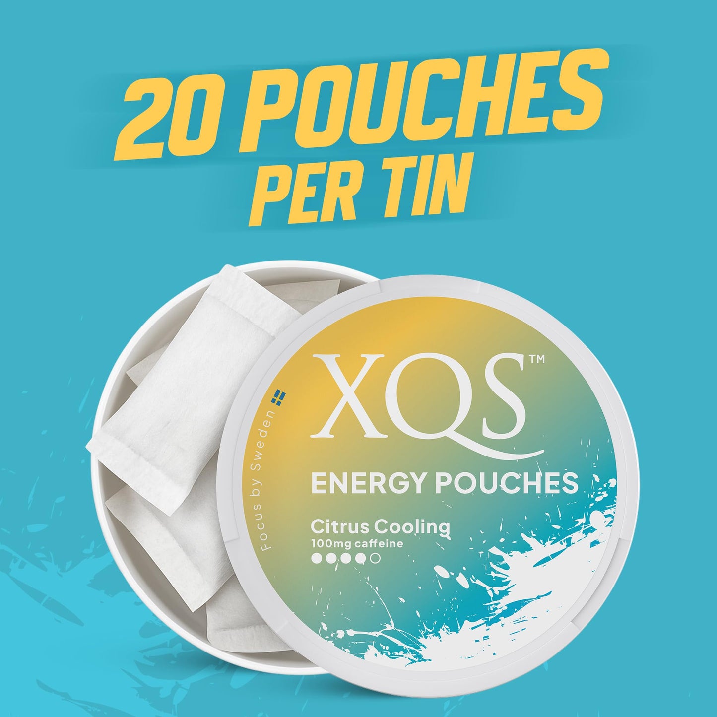 xqs Sugar Free Caffeine Pouches Caplets 5 Count