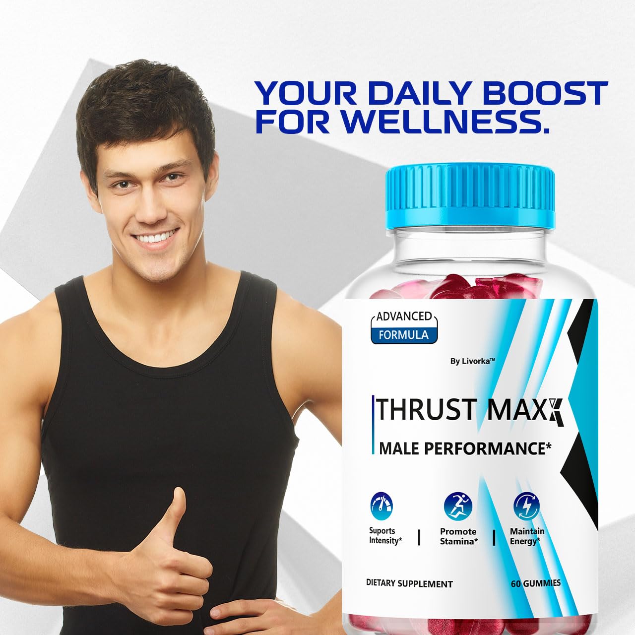 LIVORKA Thrust Maxx Gummies 120 Gummies