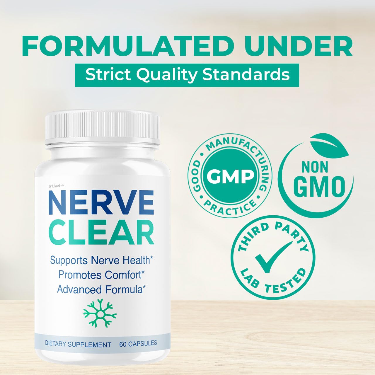 LIVORKA Nerve Clear Capsules, 120 Capsules
