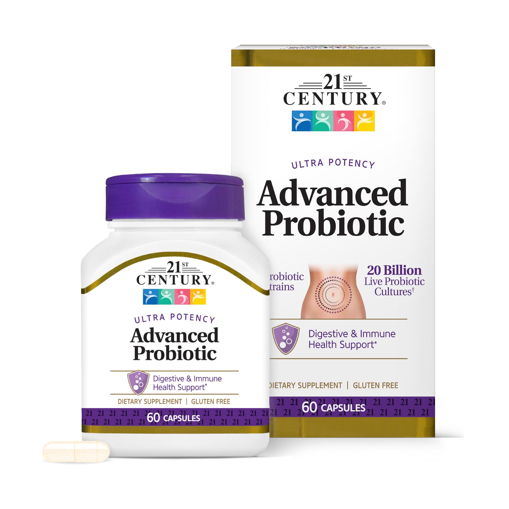 21st Century Advanced Probiotic Capsules 60 Count