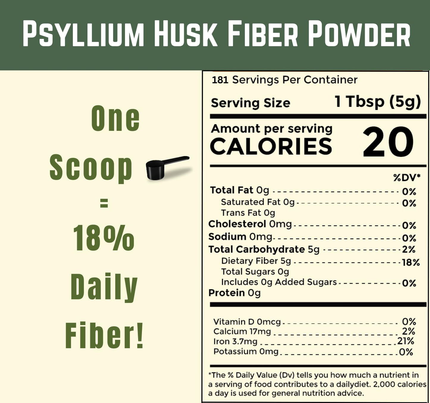 Sownandgrown Psyllium Husk Powder 32 oz