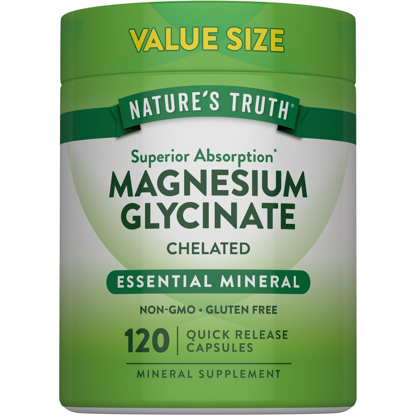Nature's Truth Magnesium Glycinate 200mg Capsule, 120 Capsules