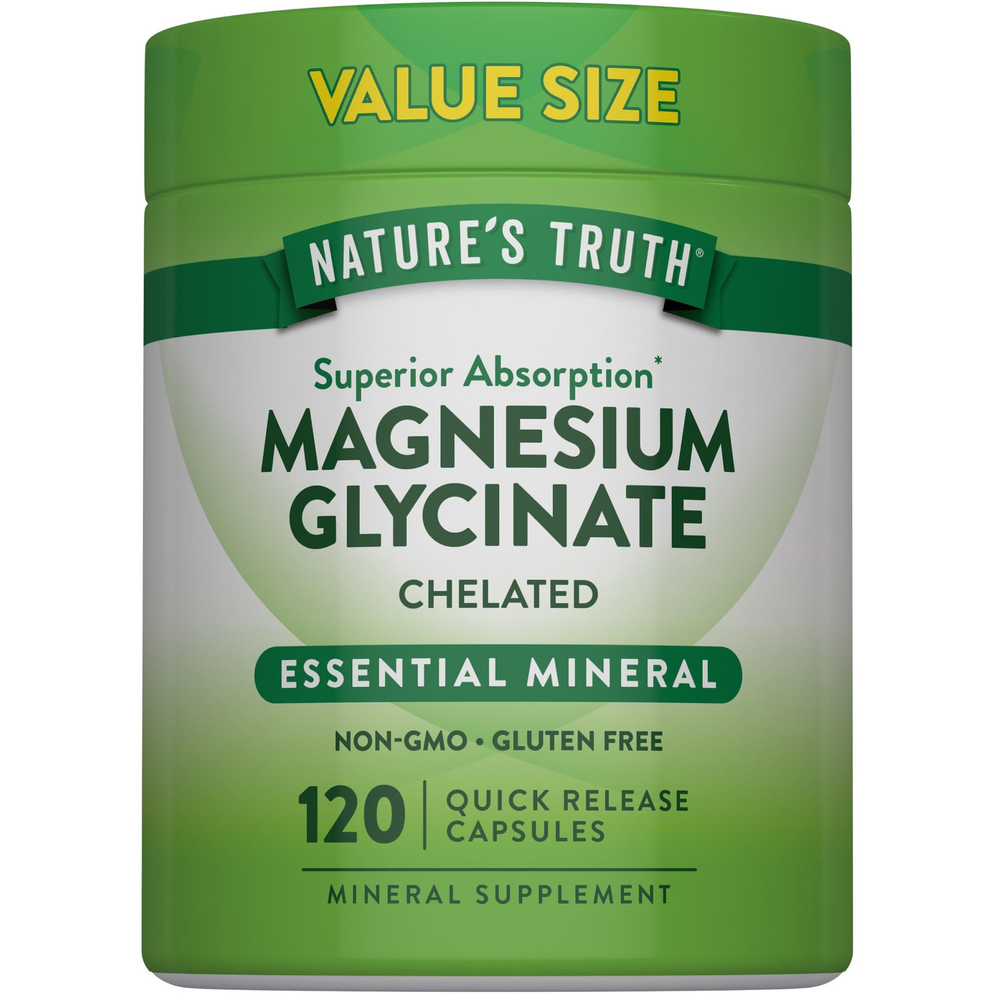 Nature's Truth Magnesium Glycinate 200mg Capsule, 120 Capsules
