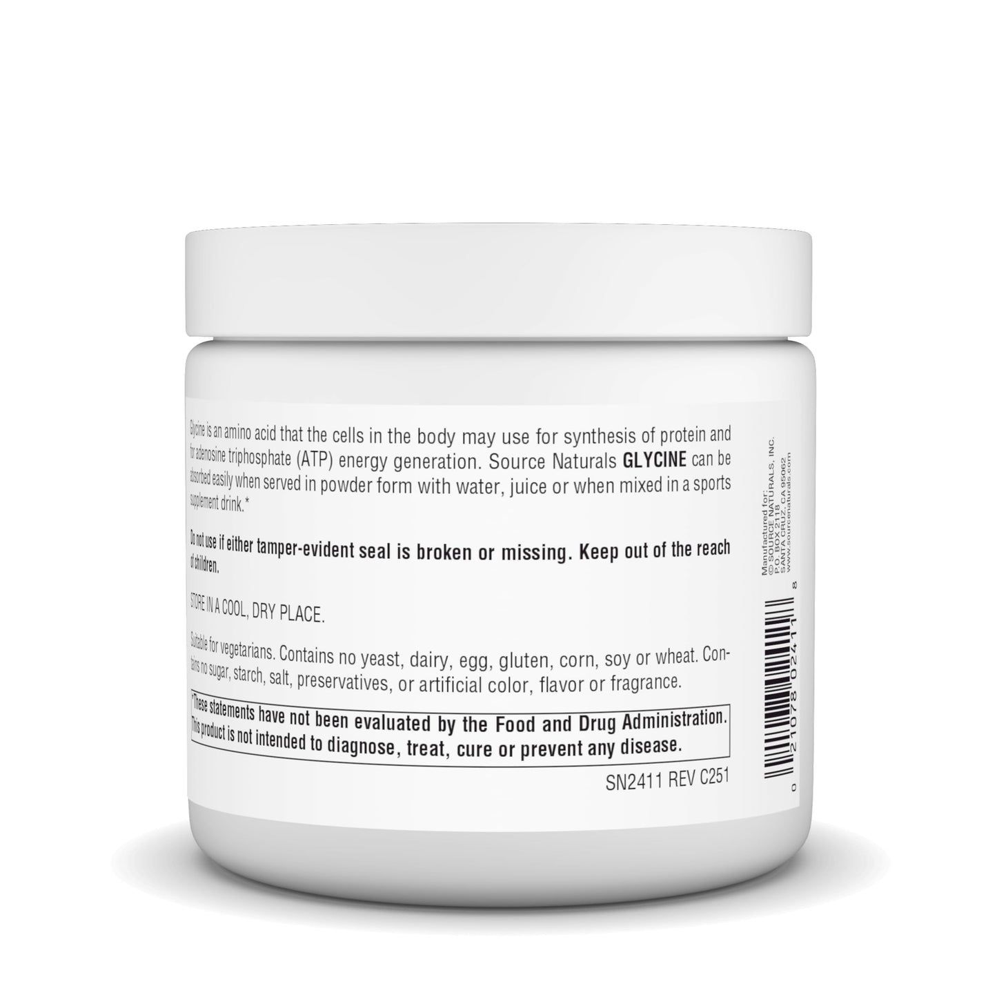 Source Naturals Glycine Powder, 8 oz, 8 Count