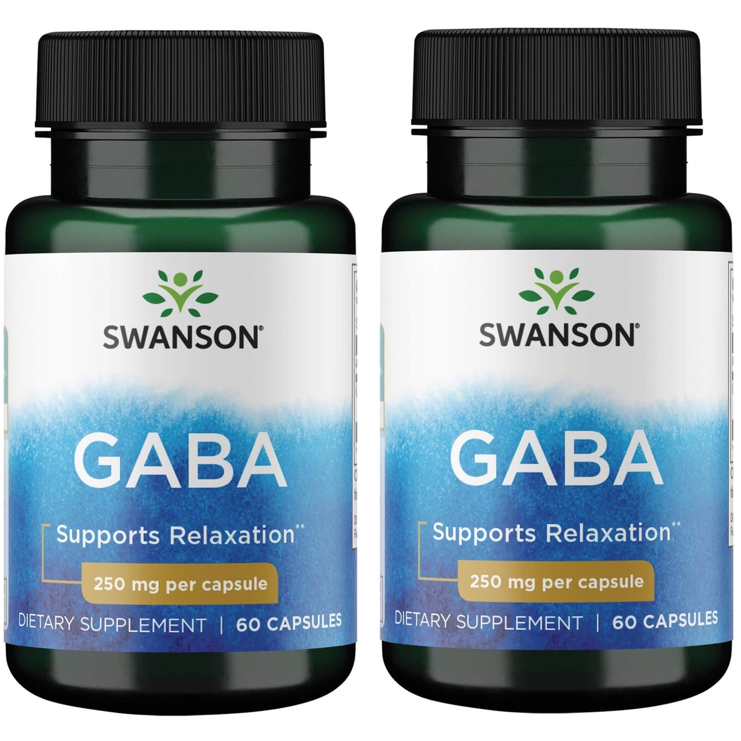 Swanson GABA Gamma-Aminobutyric Acid 250 mg Capsules 120 Count
