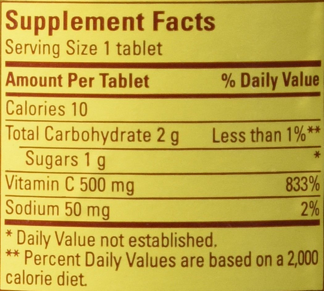 Nature Made Vitamin C 500mg Tablet 250 Count