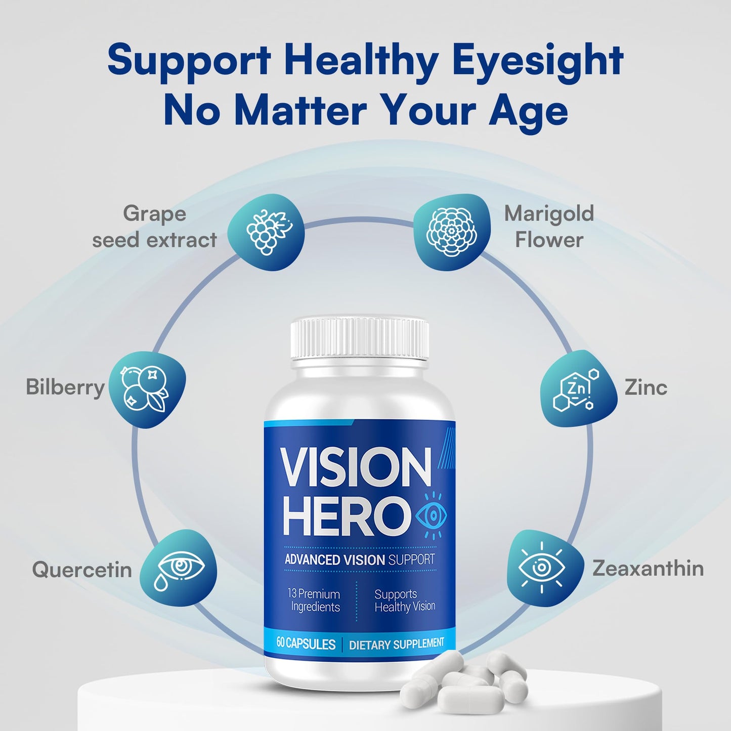 Vision Hero Advanced Vision Support Capsules 60 Count