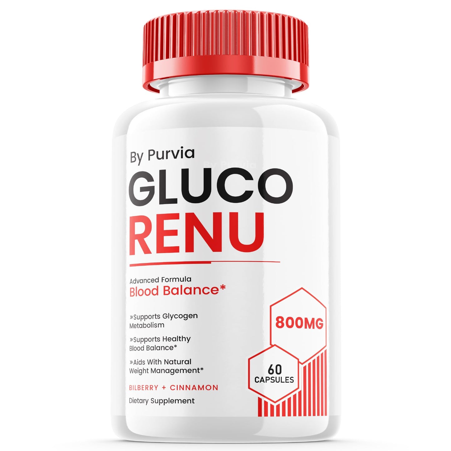 Purvia Gluco Renu Capsules 60 Count