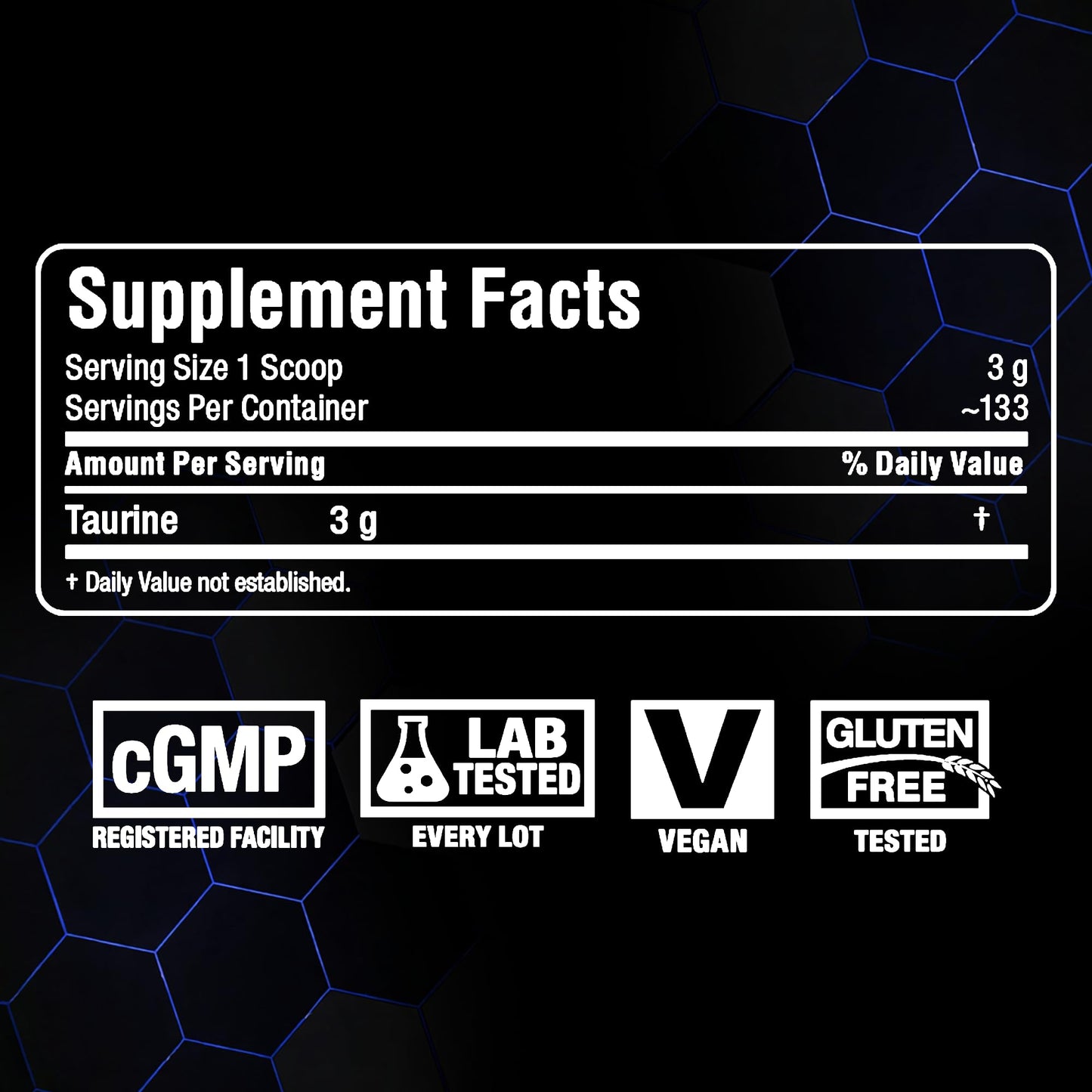 ALLMAX Taurine Powder, Unflavored, 14.11 oz