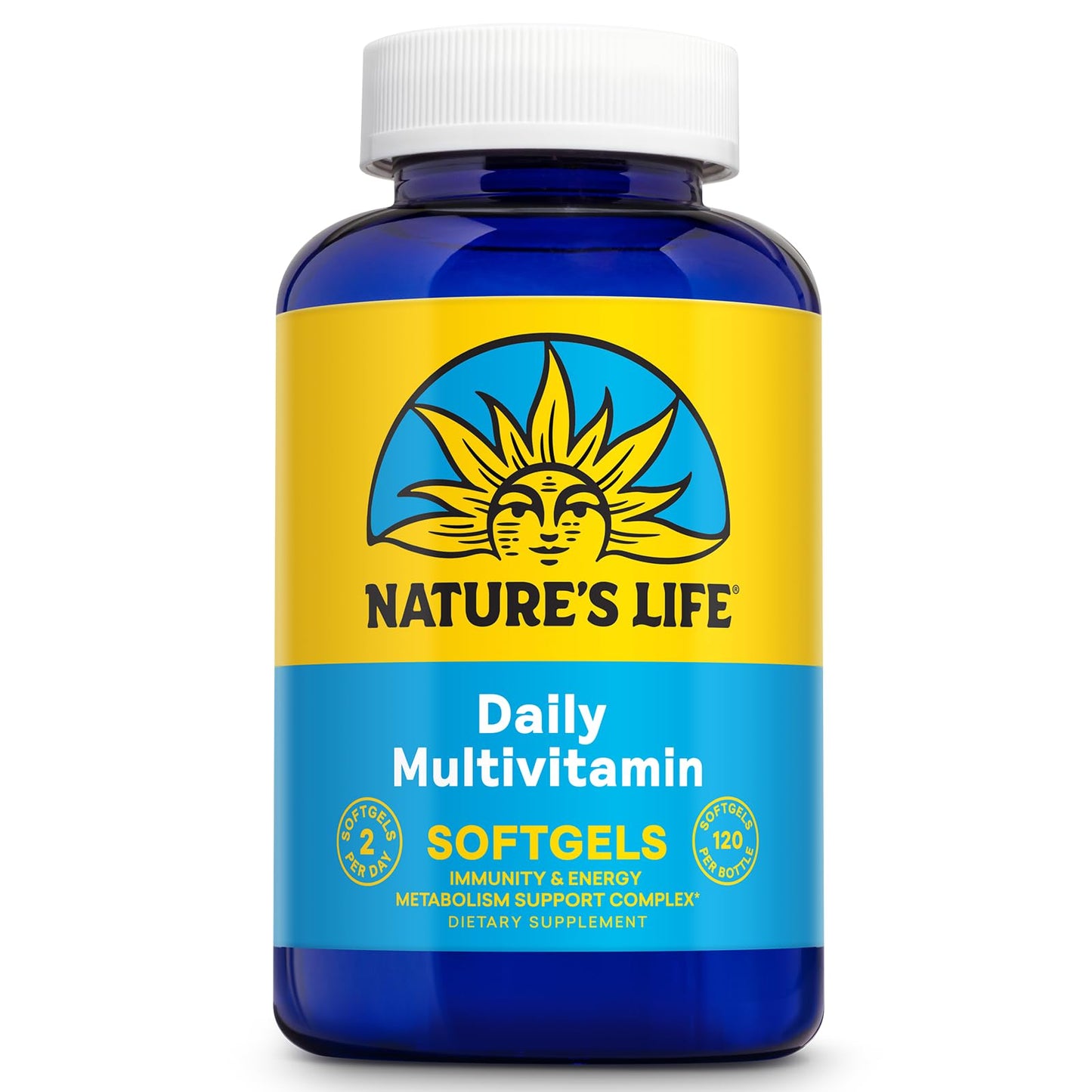 Nature's Life Softgels Multivitamin with Iron, Complete Daily Multivitamin & Mineral Supplement, 120 Count