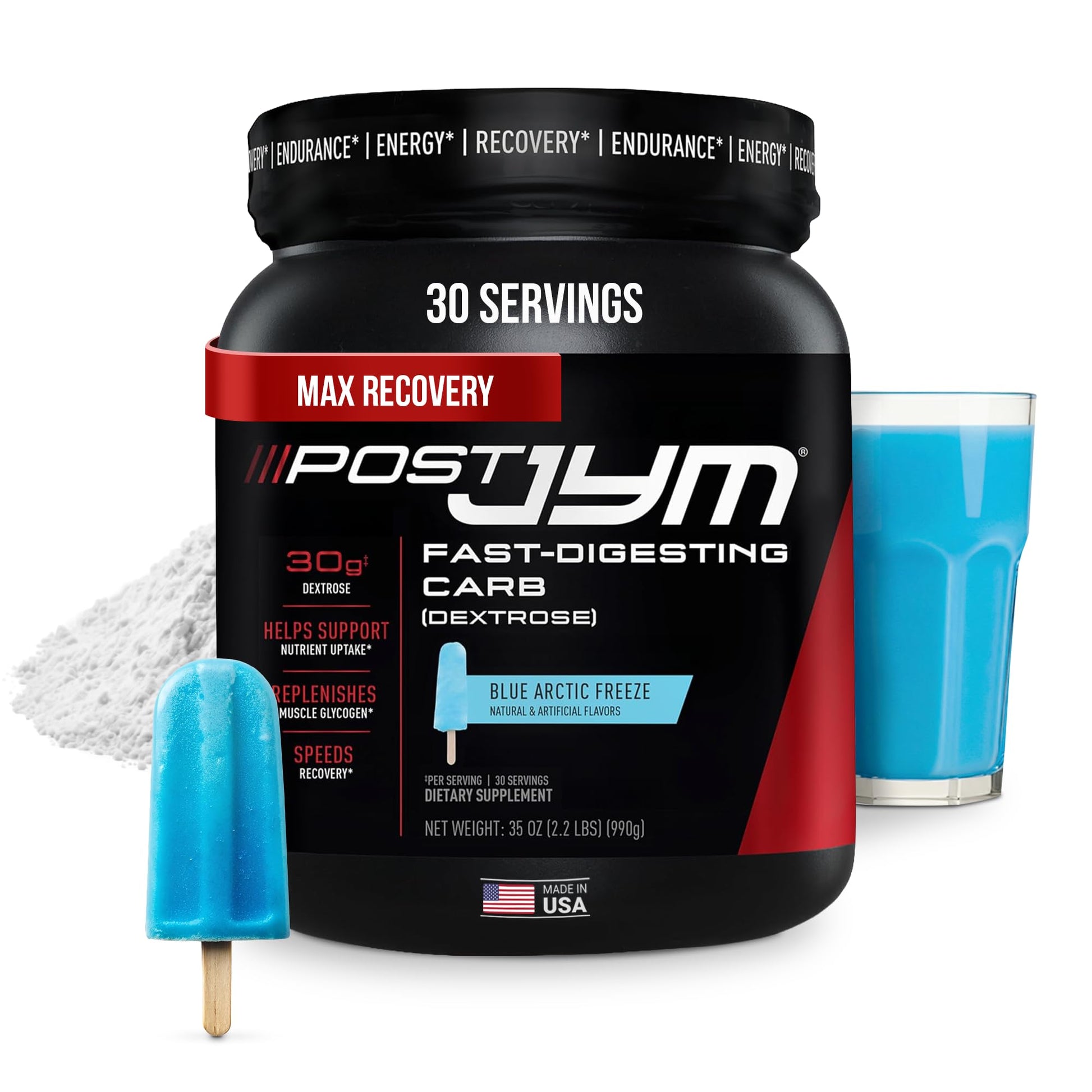JYM Supplement Science Carb Fast Digesting Post Workout Recovery Powder 35.2 oz