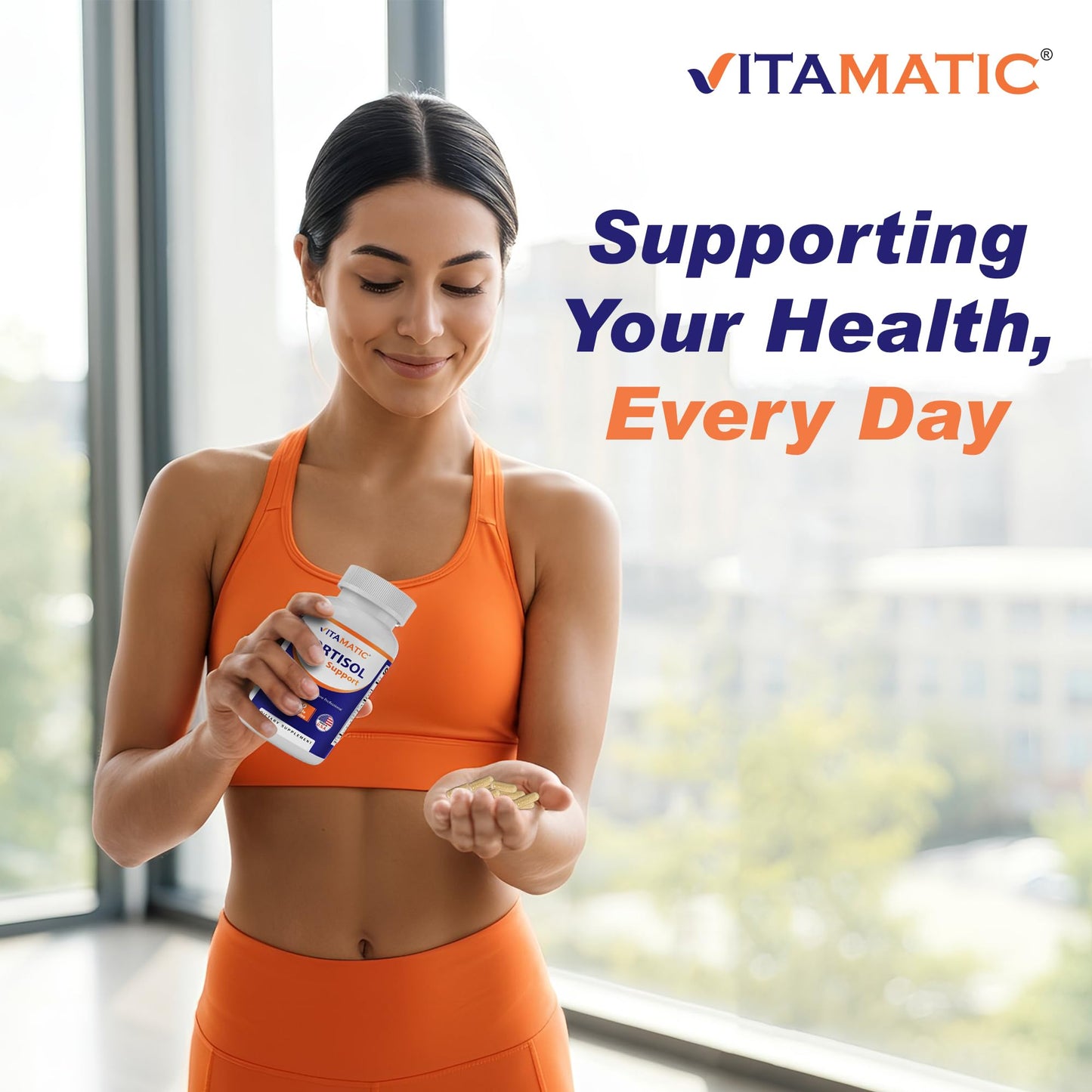 Vitamatic Cortisol Health Support Capsule 90 Count