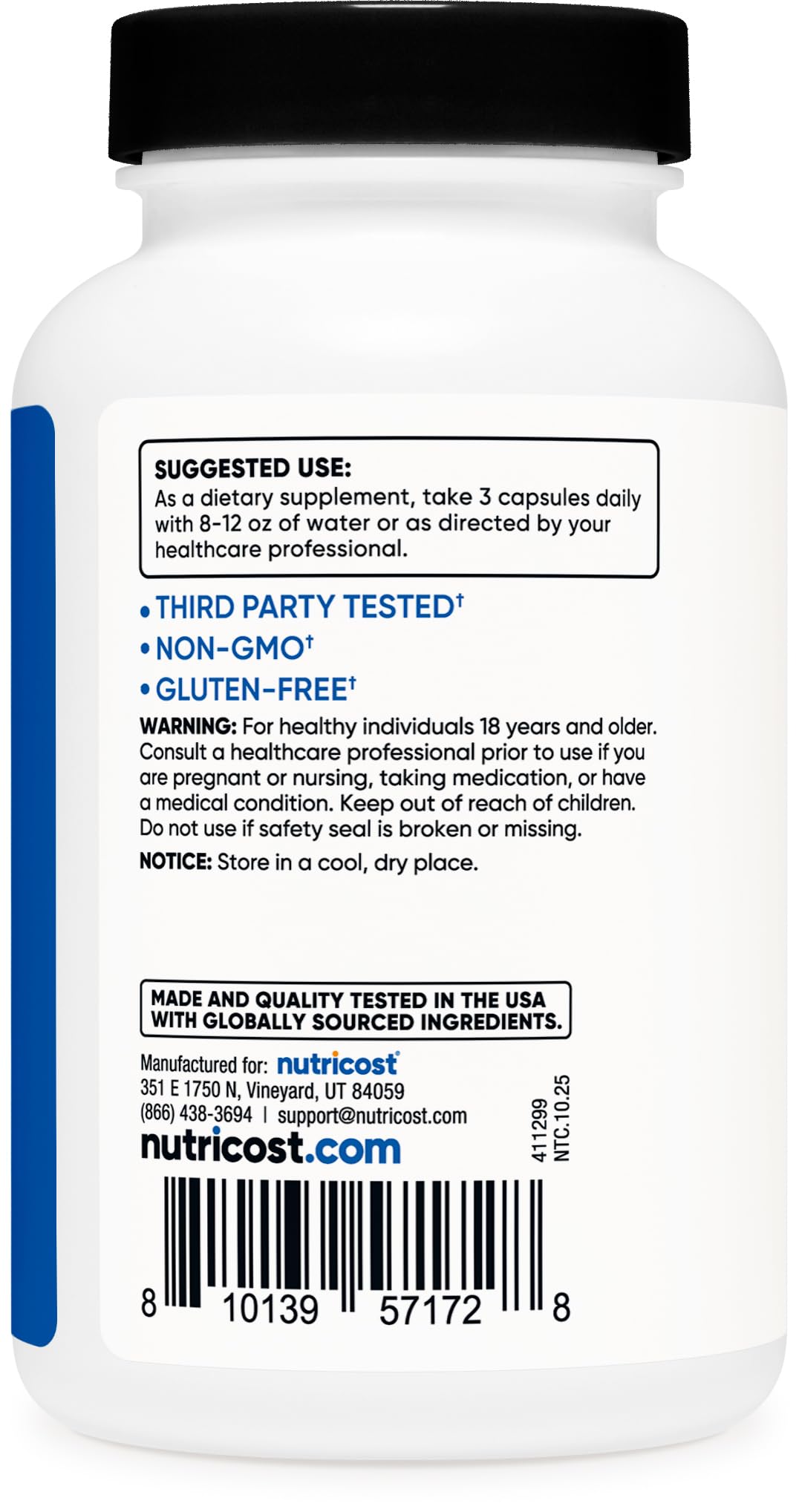 Nutricost myHMB 1,500mg Calcium HMB Capsules, 120 Count