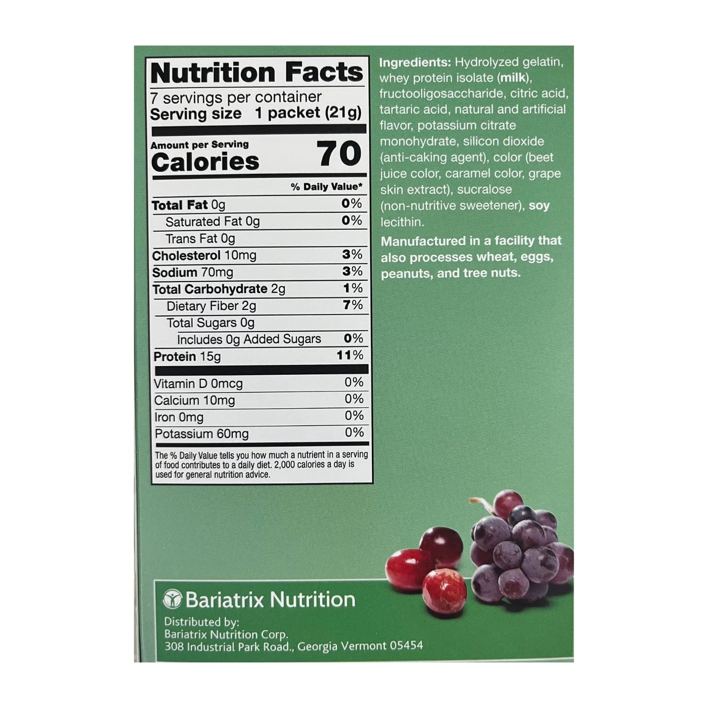 ProtiFit High Protein Cranberry Grape Fruit Drink Powder, 2 Pack, 0.776 oz