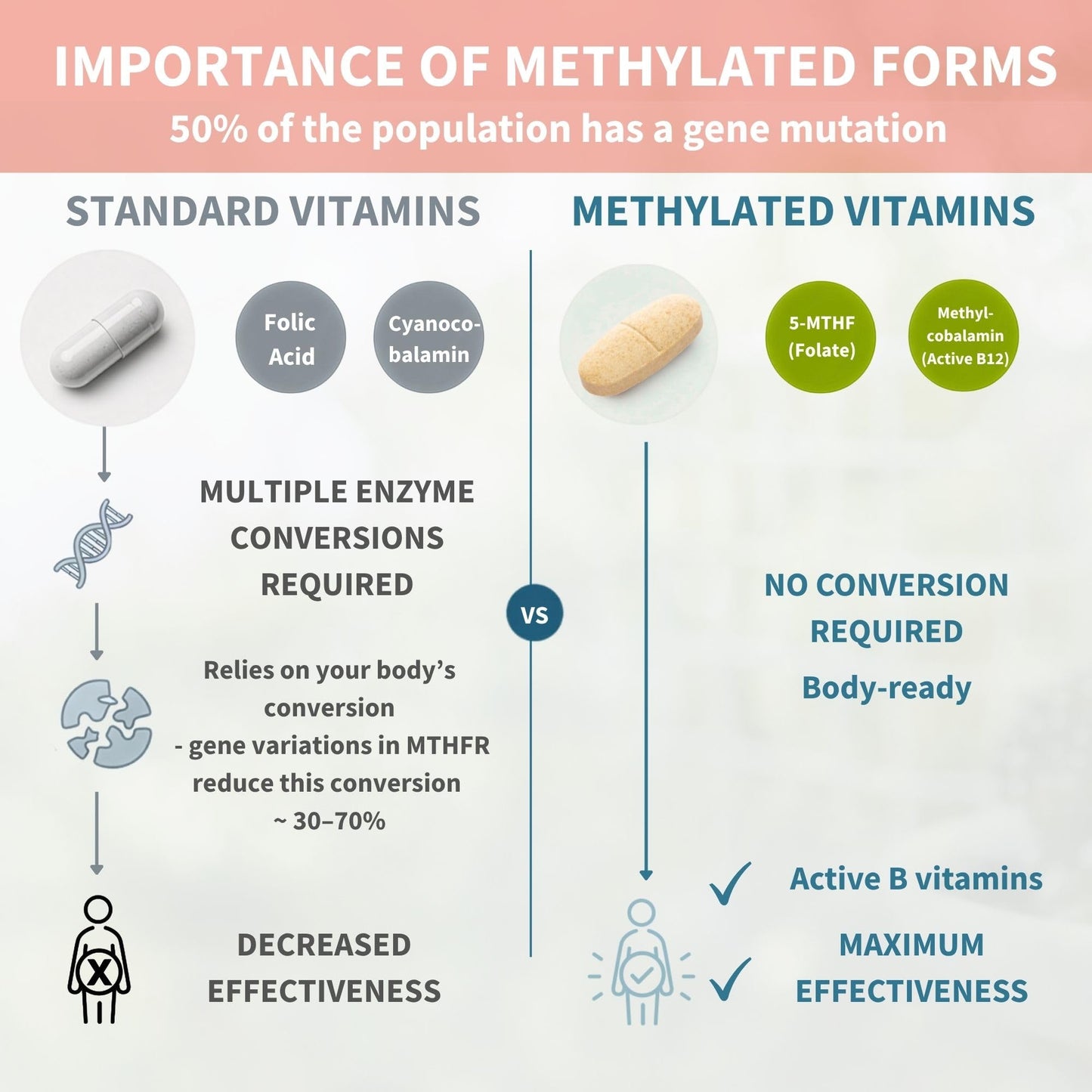 Igennus Healthcare Nutrition Methylated Multivitamin for Women 50+ Tablets, 60 Count
