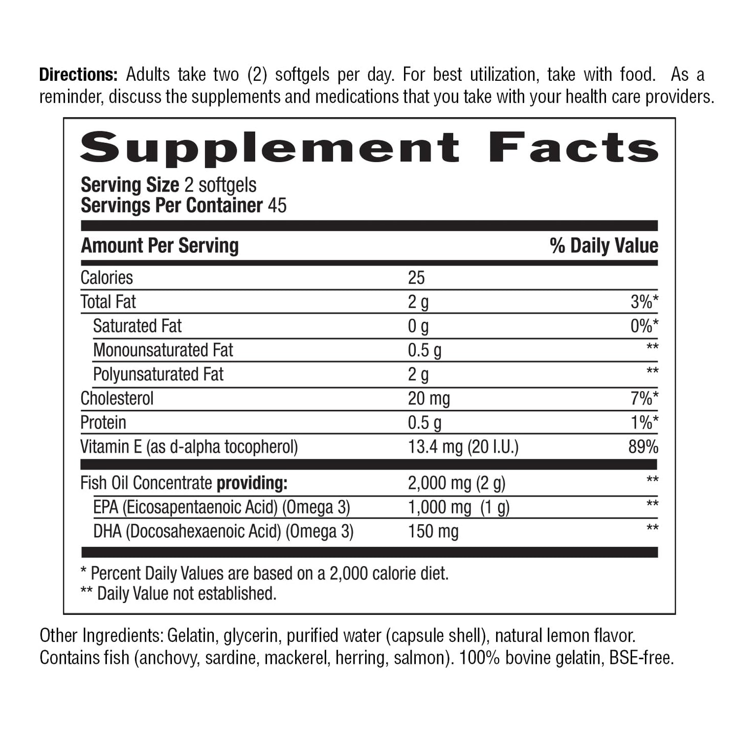 Country Life Omega 3 Mood Fish Oil Softgels 90