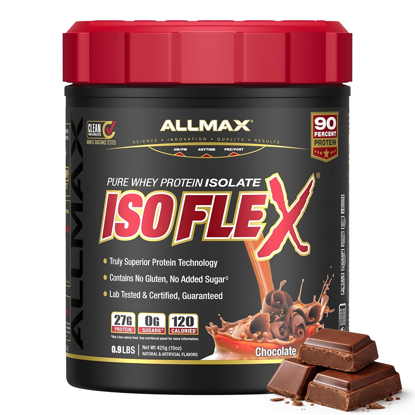 ALLMAX ISOFLEX Pure Whey Isolate Protein Powder 16 Servings