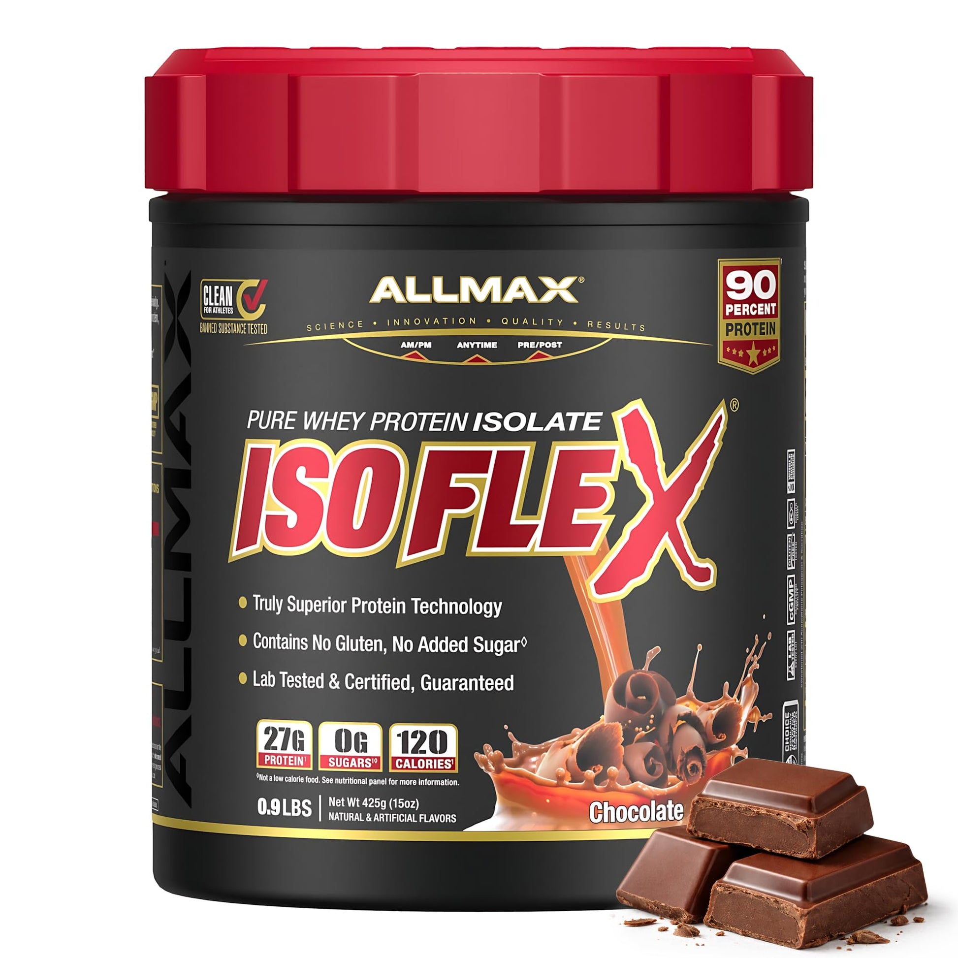 ALLMAX ISOFLEX Pure Whey Isolate Protein Powder 16 Servings