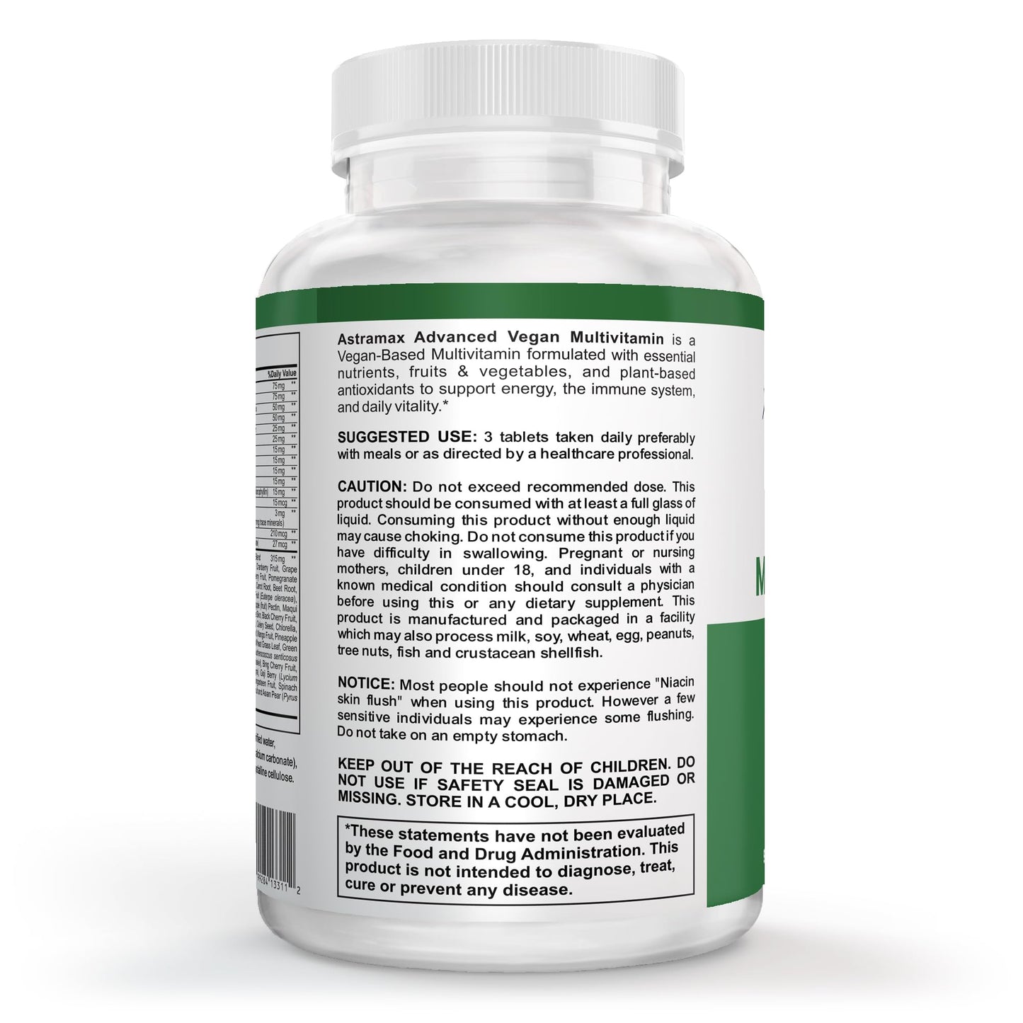Astramax Advanced Vegan Multivitamin Tablet 90 Count