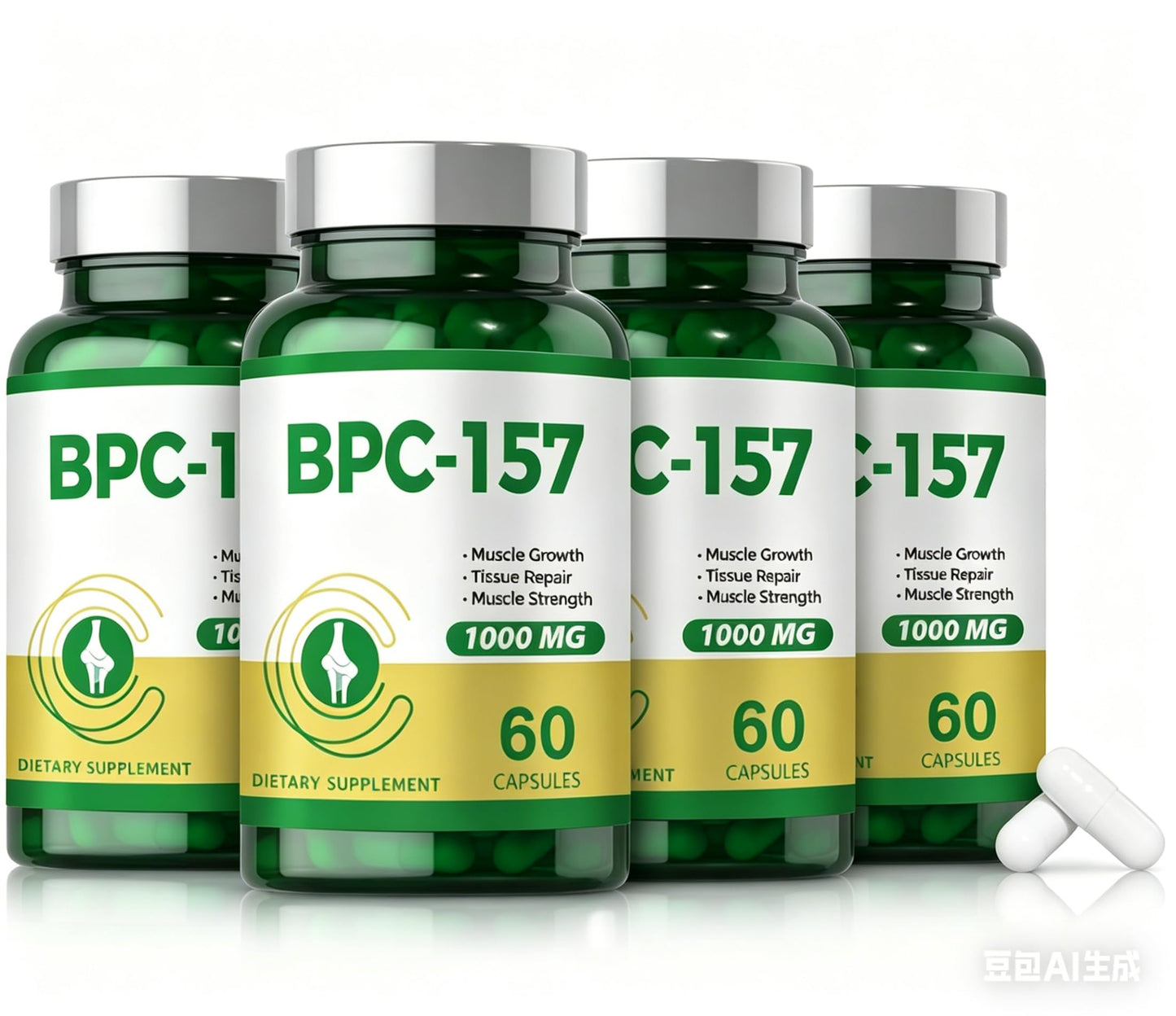 WAUSTOMAY BPC 157 Capsules, 1000mcg, Non-GMO, 240 Capsules