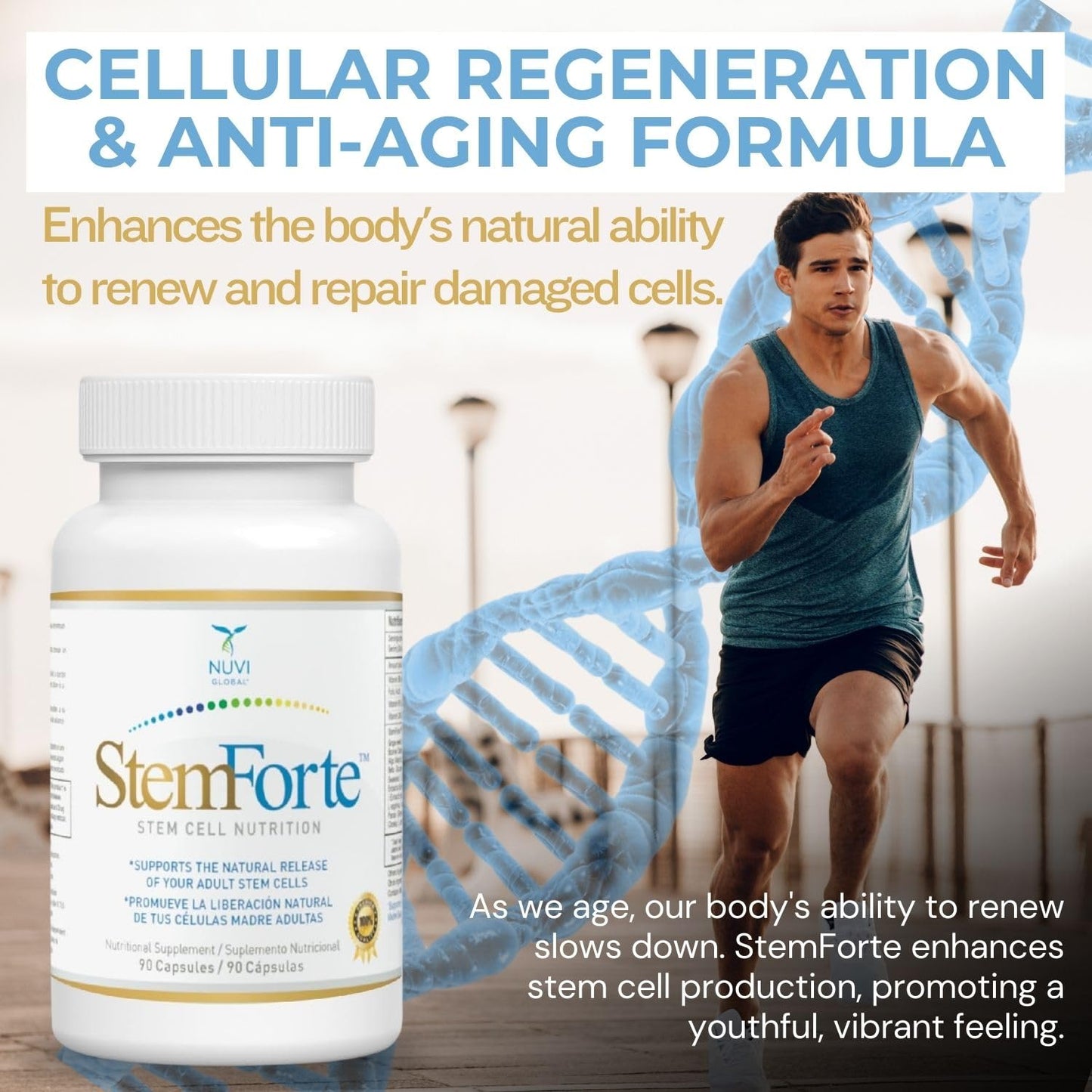 NuVi Global Stemforte Stem Cell Supplements 90 Capsules
