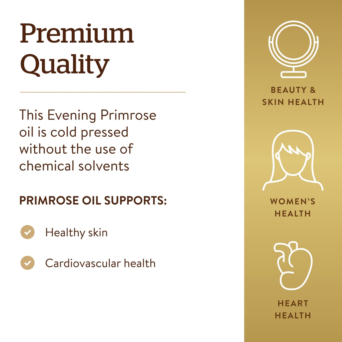 Solgar Evening Primrose Oil 500 mg Softgel, 180 Softgels