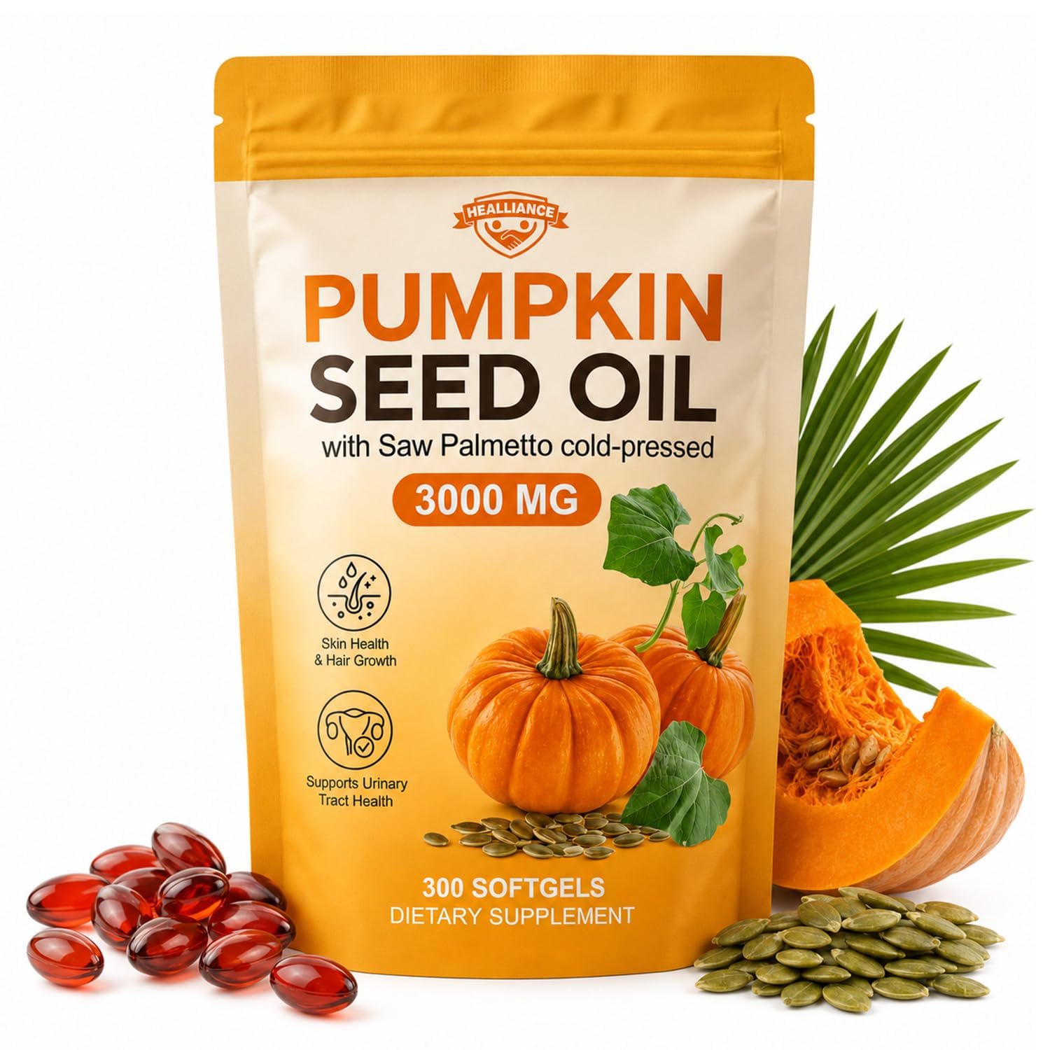 Healliance Pumpkin Seed Oil Softgels 300
