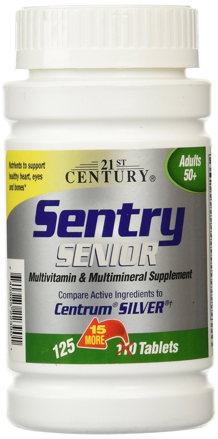 21st Century Sentry Senior Multivitamin and Mineral Tablets, 400 Tablets